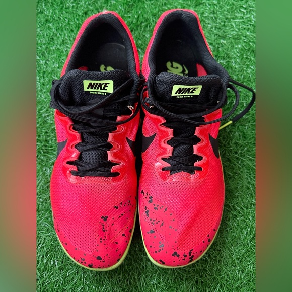Nike Zoom Rival D 10‎ 'Red Orbit Lime' Size 10.5 - Picture 1 of 8